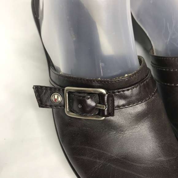 Tommy Hilfiger brown slides (Allison) size 8.5 M - Picture 1 of 5